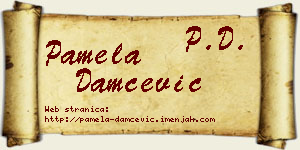 Pamela Damčević vizit kartica